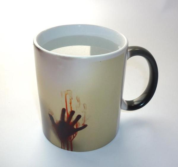 Heat Sensitive Bloody Hands Mug