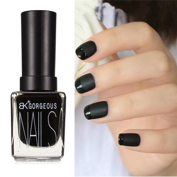 BK Matte Black Nail Polish