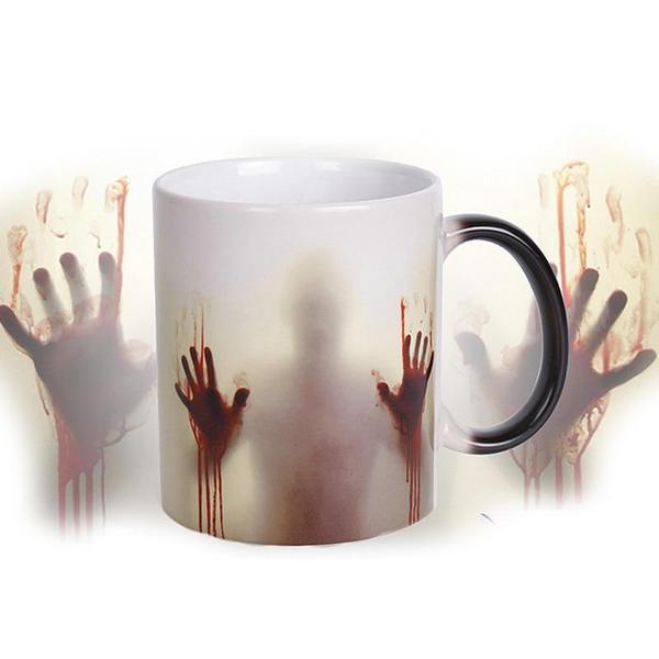 Heat Sensitive Bloody Hands Mug