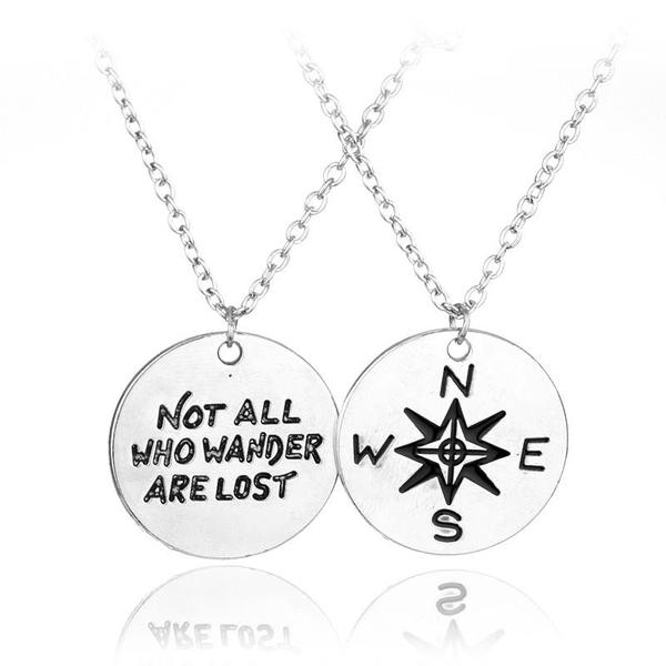 Premium Silver 'Wanderer' Necklace - Two-Sided