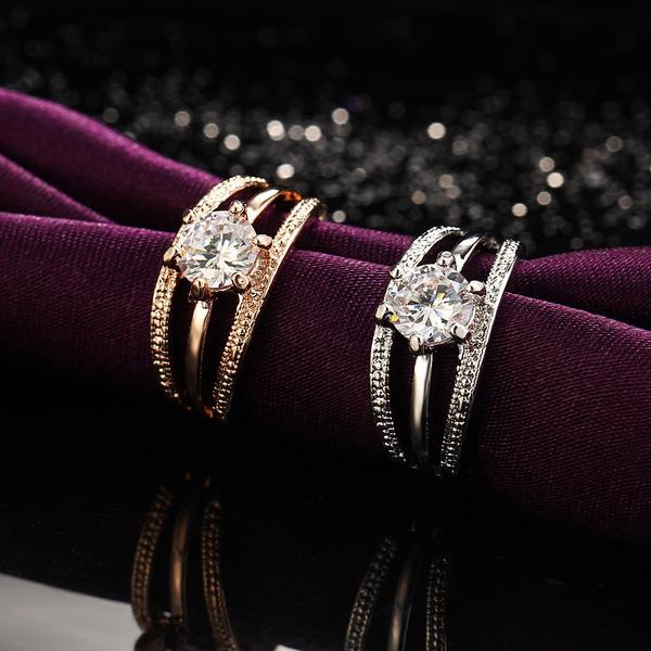 Three Strip Austrian Rhinestone Ring