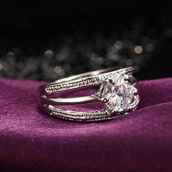 Three Strip Austrian Rhinestone Ring