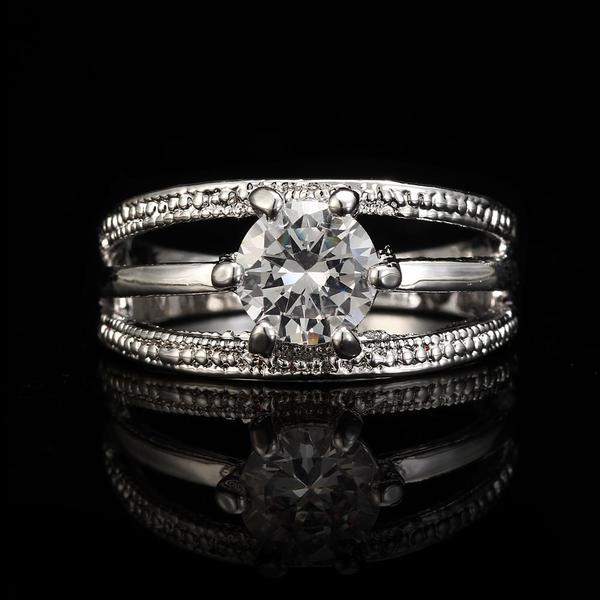 Three Strip Austrian Rhinestone Ring