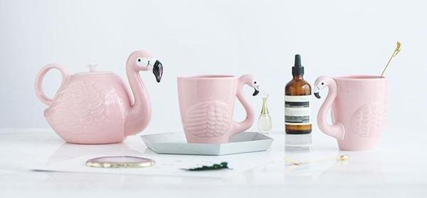 Flamingo Teapot & Mug