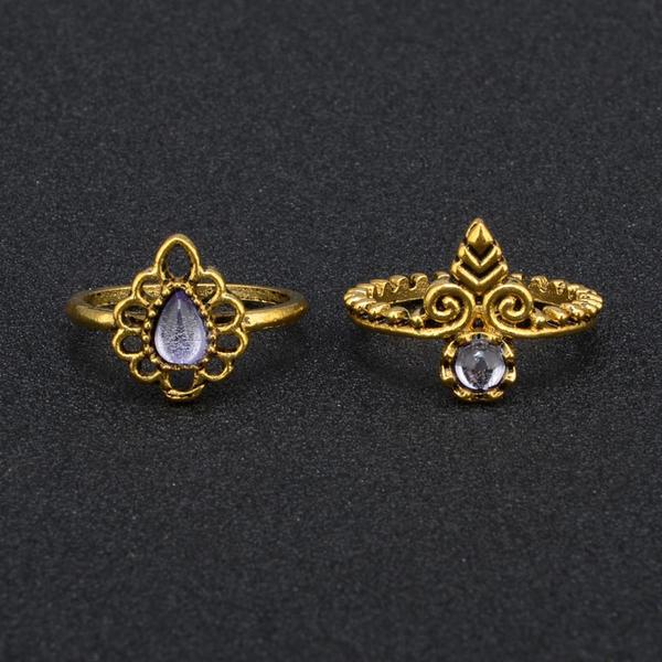 7 Piece Stack Vintage Rings