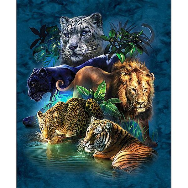 Powerful Big Cats - GemPaint™ Kit