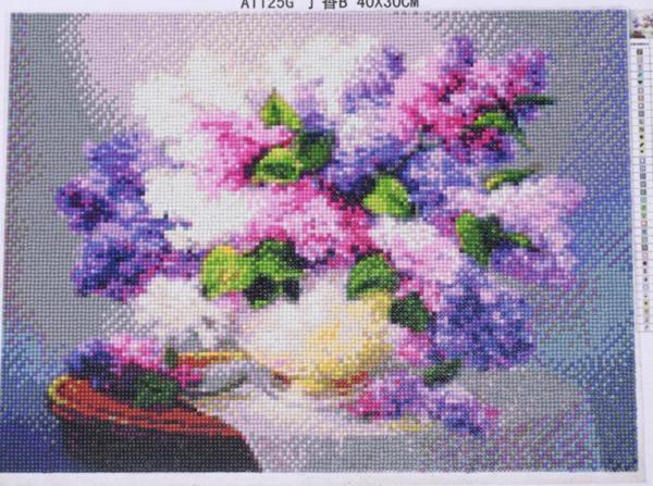 Purple Flowers - GemPaint™ Kit