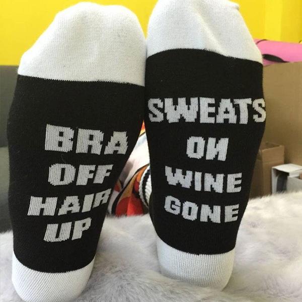 Bra Off, Hair Up - Socks