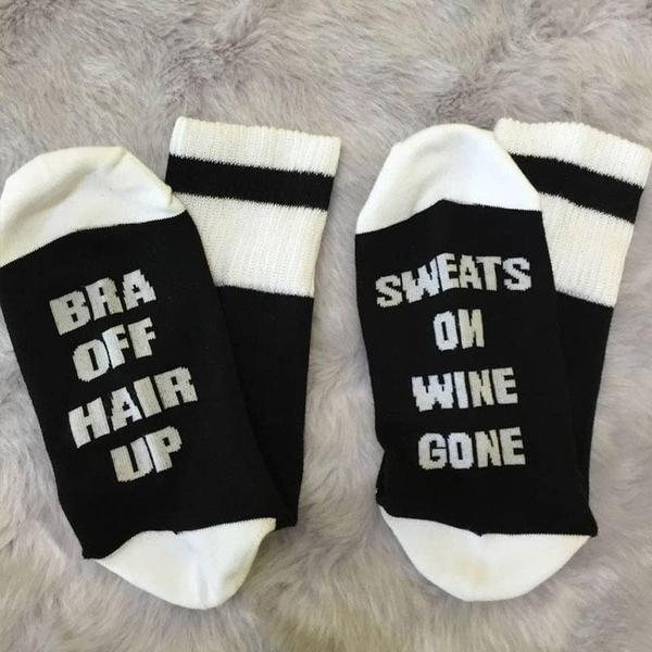 Bra Off, Hair Up - Socks