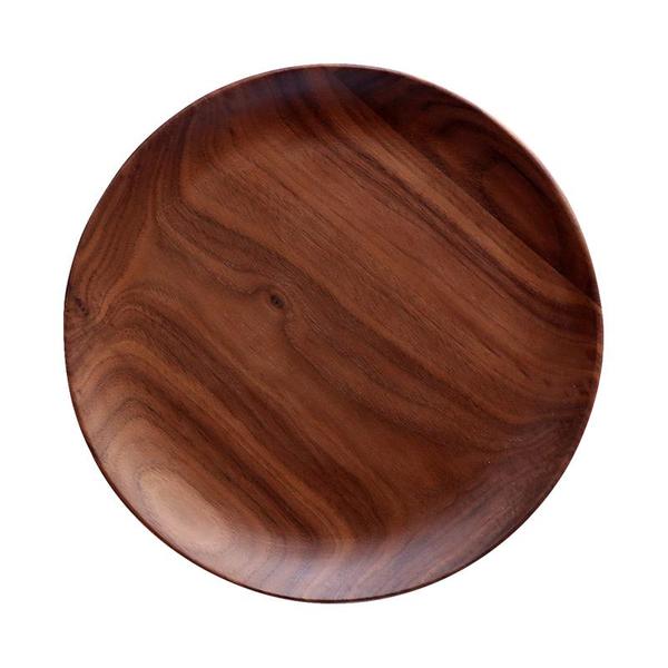 Hand-Made Round Natural Wooden Plates