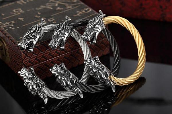 Tibetan Steel Dragon Bracelets