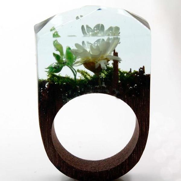 Quanta - Secret Garden Resin Ring