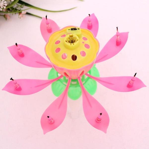 Birthday Lotus Flower Candle