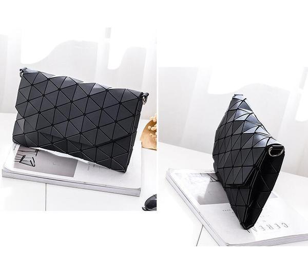 Abstract Geometric Matte Shoulder Bag