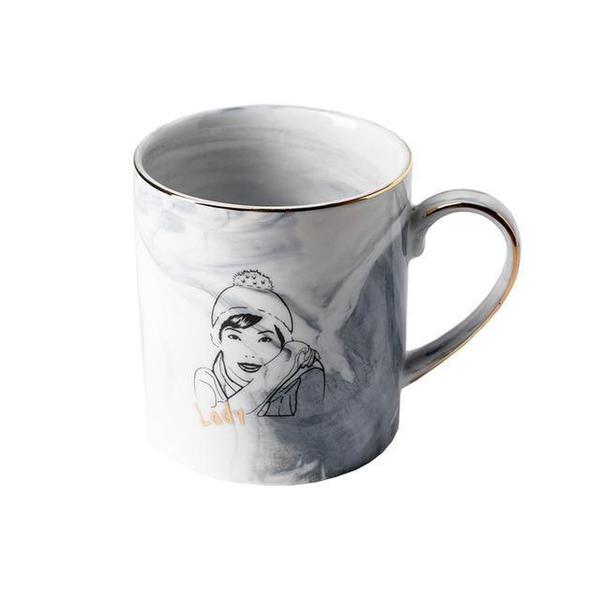 Marble Porcelain Coffee Mug