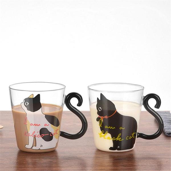 Meow - Glass Cat Mug
