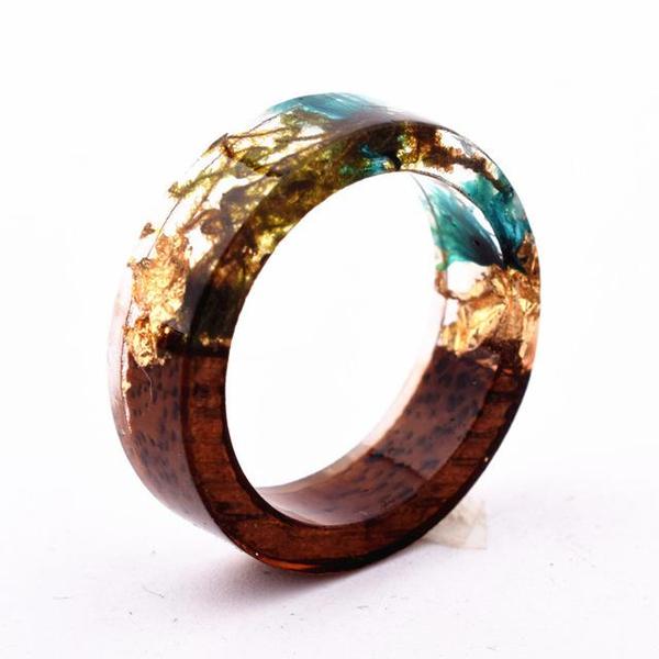 Flower Resin Rings