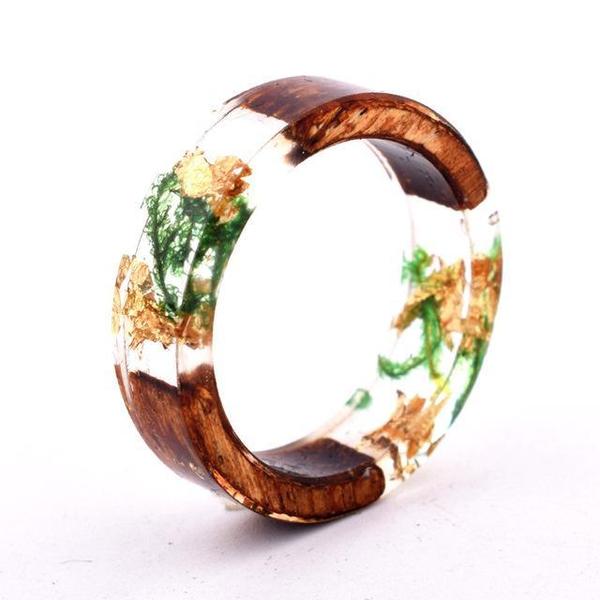 Flower Resin Rings