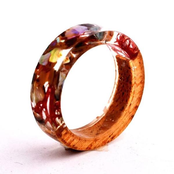 Flower Resin Rings