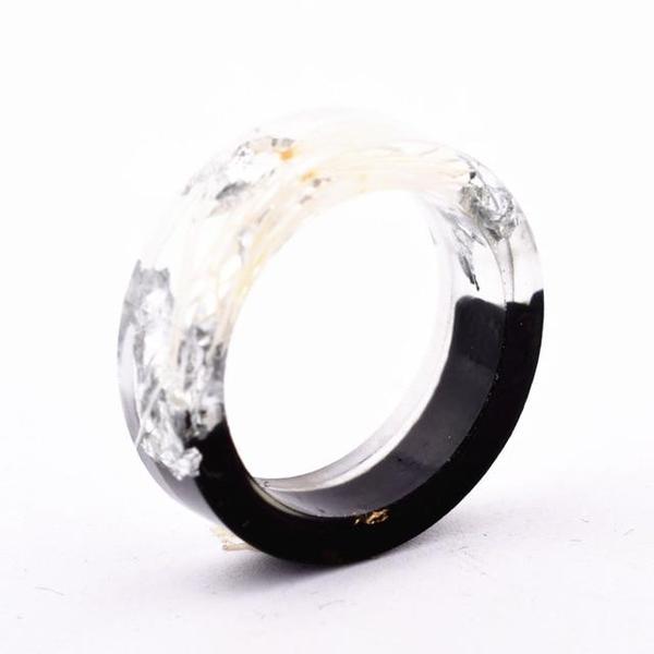 Flower Resin Rings