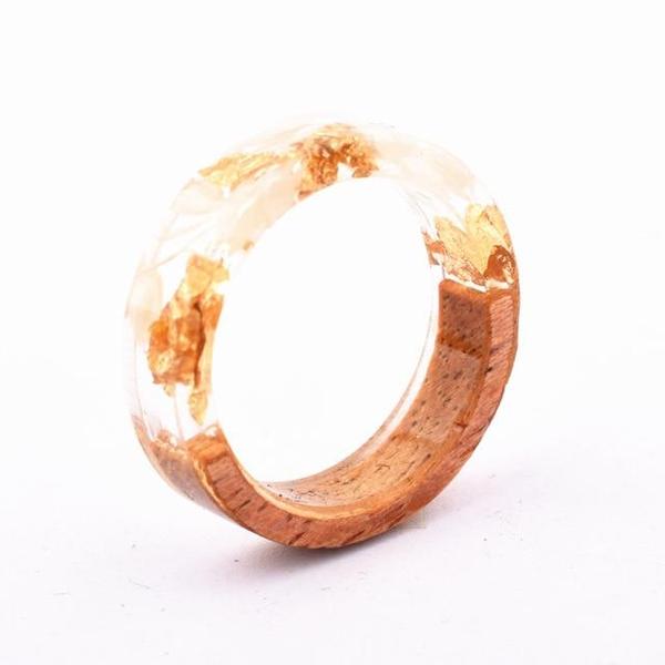 Flower Resin Rings