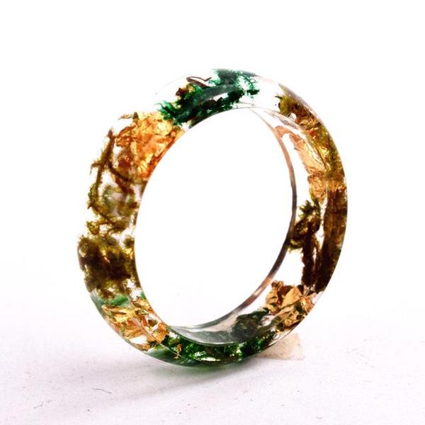Flower Resin Rings