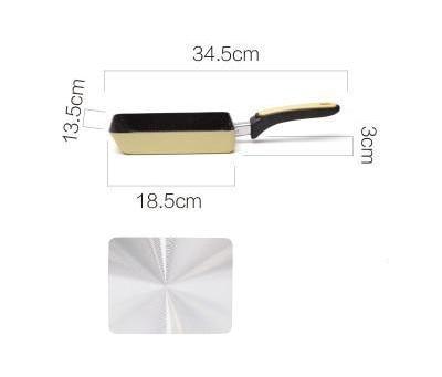 Ollam - Non-Stick Aluminum Egg Roll Fry Pan