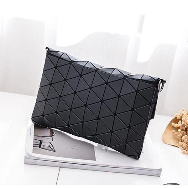 Abstract Geometric Matte Shoulder Bag