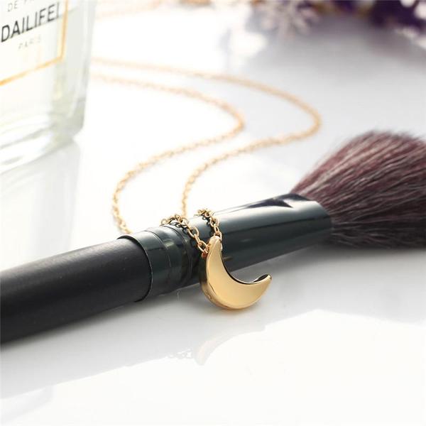 Mini Crescent Moon Pendant Necklace