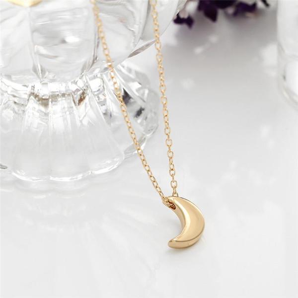 Mini Crescent Moon Pendant Necklace