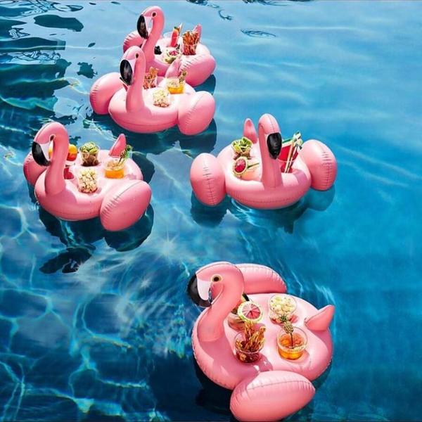 Rosalie - Floating Flamingo Cup Holder