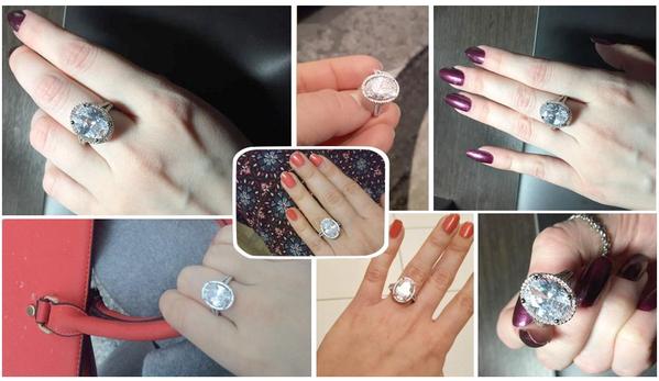 Oval Cut 6ct CZ Ring