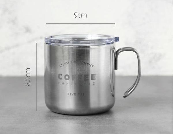 Titanium Vintage Coffee Mug (with lid)