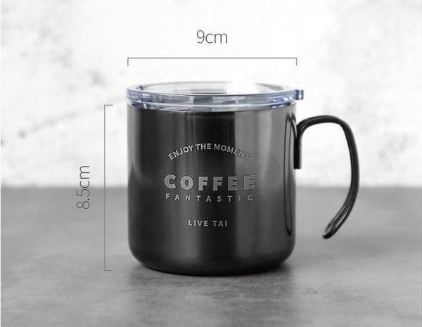 Titanium Vintage Coffee Mug (with lid)
