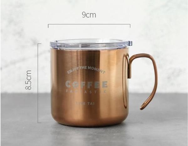 Titanium Vintage Coffee Mug (with lid)