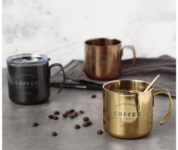 Titanium Vintage Coffee Mug (with lid)