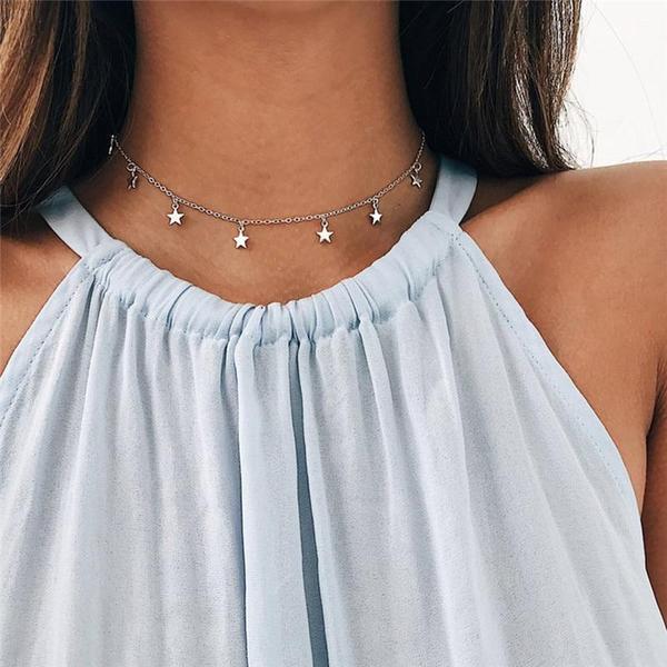 Multi Layered Boho Droplet Necklaces
