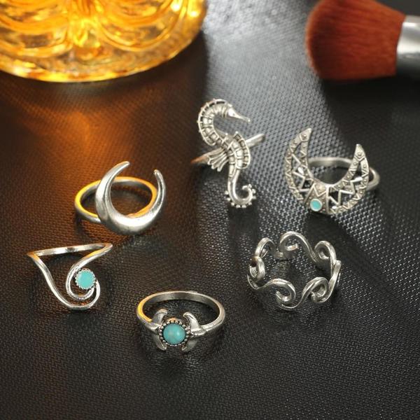 Chunky Boho Midi Ring Sets