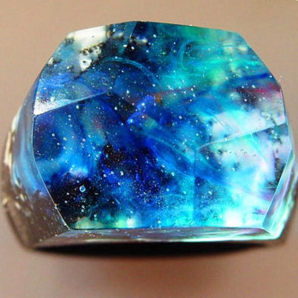 Quanta - Northern Lights Resin Ring