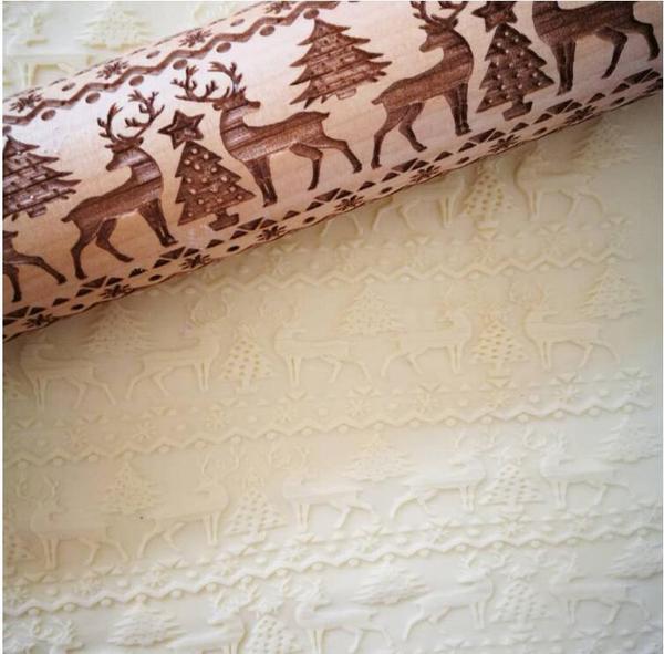 Embossed Holiday Rolling Pins