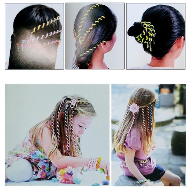 Kata - Rainbow Rolled Hair Braid Wraps