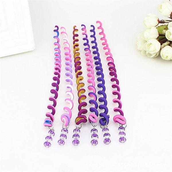 Kata - Rainbow Rolled Hair Braid Wraps