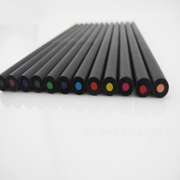 12 Set Colored Wooden Pencils