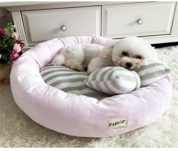 Lola - Round Princess Bow Tie Pet Bed