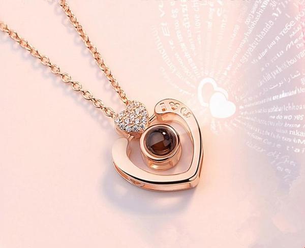 Amor - I Love You in 100 Languages Necklace