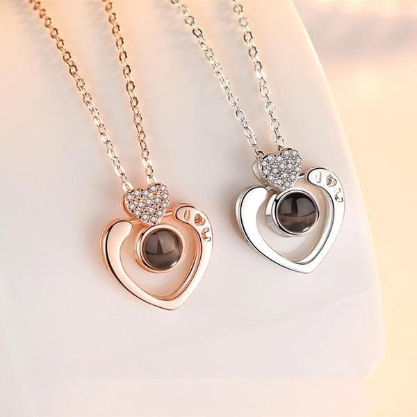 Amor - I Love You in 100 Languages Necklace