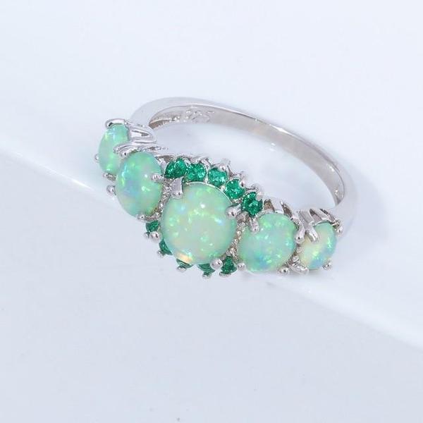 Lux - Fire Opal Garnet Ring