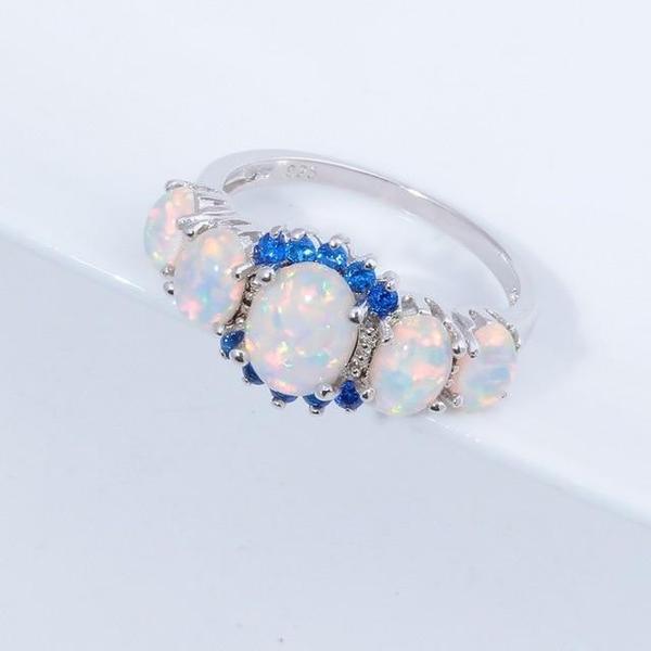 Lux - Fire Opal Garnet Ring