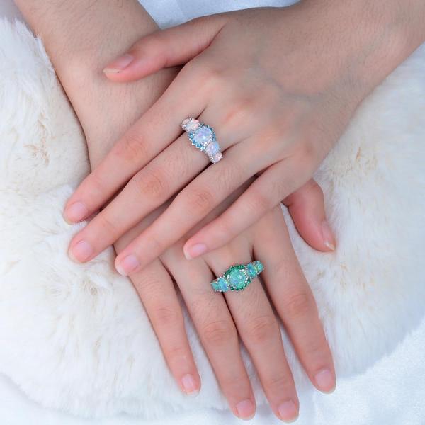 Lux - Fire Opal Garnet Ring