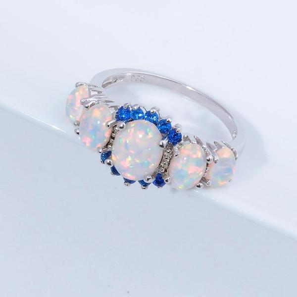 Lux - Fire Opal Garnet Ring